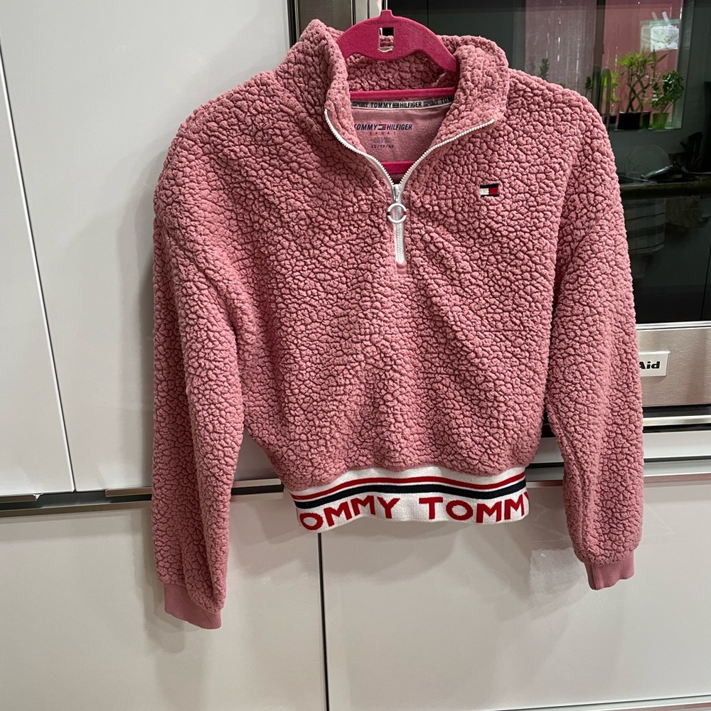 Tommy Hilfiger pink Sherpa jacket